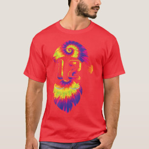 T-shirt Colorful Père Noël TieDye 12 ans 12e anniversaire 