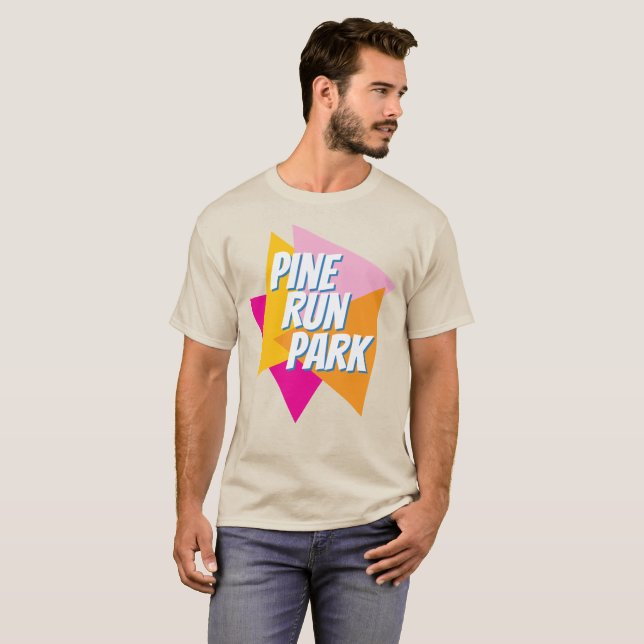 T-shirt Colorful Pine Run Park (Devant entier)