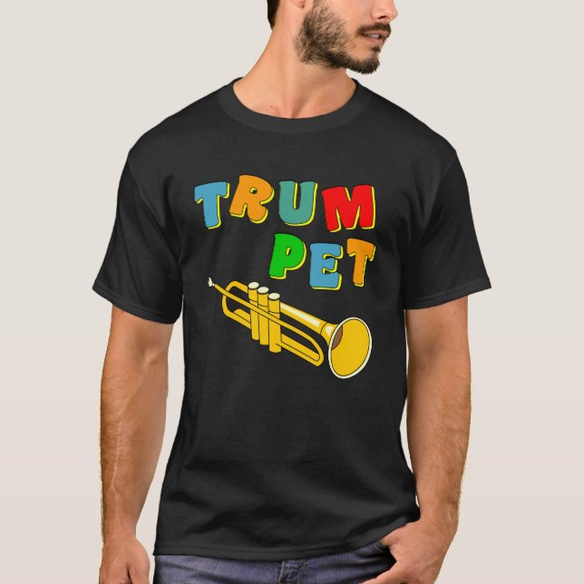 T-shirt Colorful trumpet (Devant)