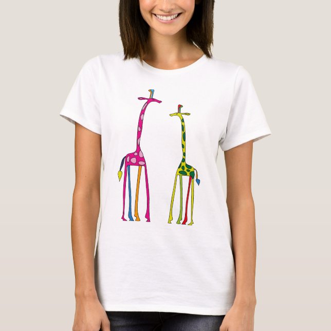 T-shirt Colorgiraffen Shirt (Devant)