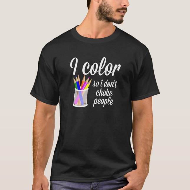 T-shirt Coloring Books I Color (Devant)