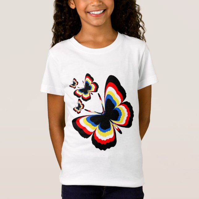 T-Shirt Coloris papillon (Devant)