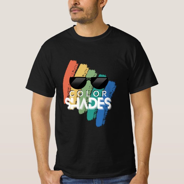 T-shirt ColorShades - Logo de lunettes de soleil esthétiqu (Devant)