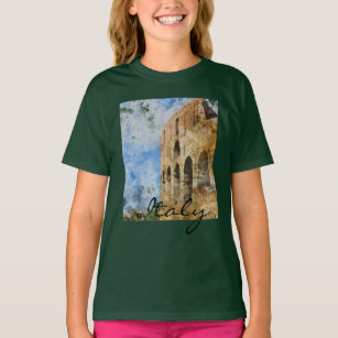 T-shirt Colosseum in Rome Italy Watercolor