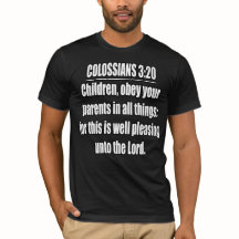 Colossians 3:20 Enfants Obéissez à Vos Parents KJV