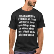 Colossiens 3:1 Cherchez les Choses d'En-Haut KJV É