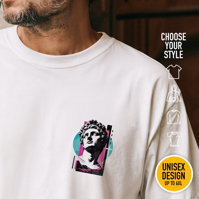T-shirt Colossiens Synthwave Moderne Grille Rétro Chrétien (Choose your shirt style & color, for men & women up to 6XL oversized sizes. Lightweight, heavyweight)