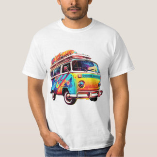 T-shirt Colourful VW Campervan 
