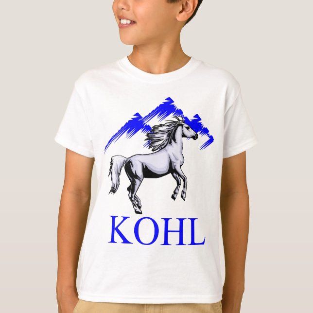 T-shirt Colt Logo_Color de Kohl et texte (Devant)