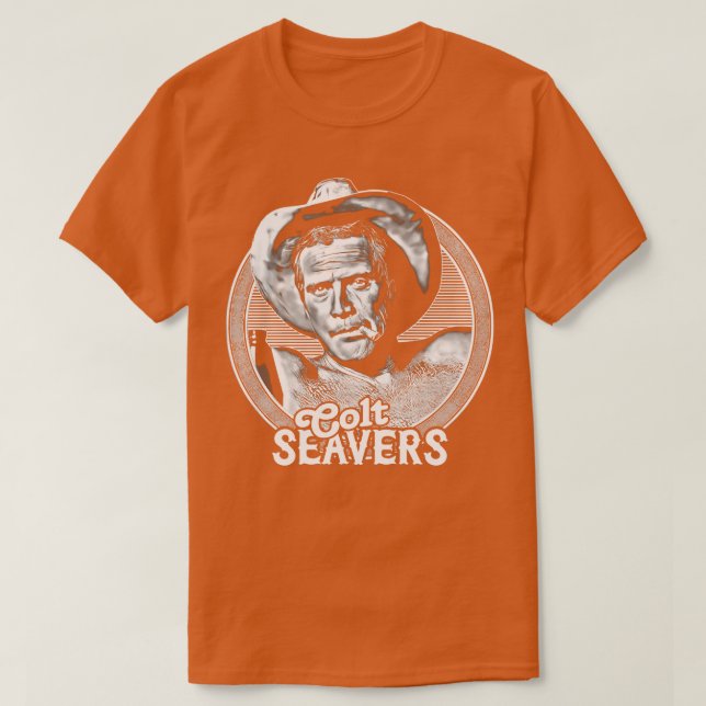 T-shirt Colt Seavers 80s Retro Design (Design devant)