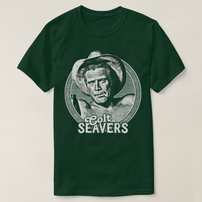T-shirt Colt Seavers 80s Retro Design 1 (Design devant)