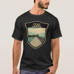 T-shirt Colt State Park Rhode Island Vintage<br><div class="desc">Illustration colt State Park. Le parc est un élément important du district historique de Poppasquash Farms,  inscrit au Registre national des endroits historiques,  et est un arrêt sur la piste cyclable d'East Bay.</div>