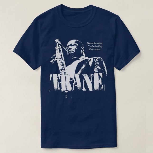 T-shirt Coltrane Jazz Wisdom Saxophoniste musicien (1coule (Design devant)