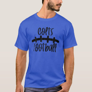 T-shirt Colts Football École Esprit Équipe Mascotte Jeu Nu