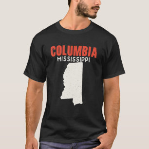 T-shirt Columbia Mississippi USA State America Travel Miss