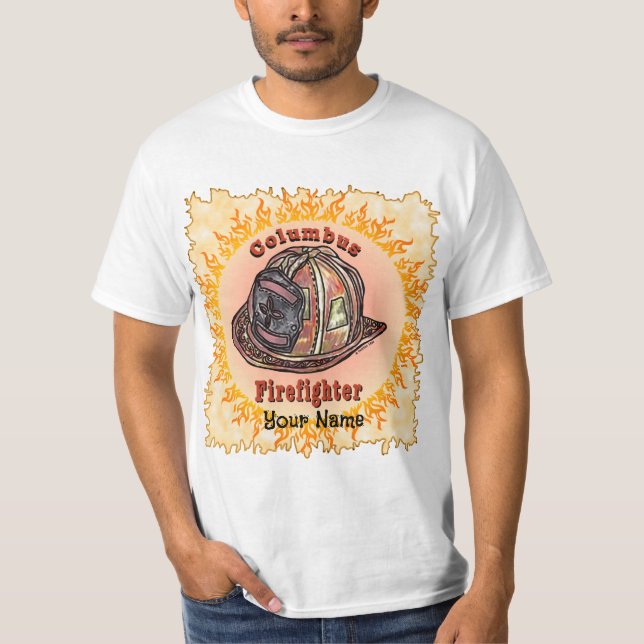 T-shirt Columbus Firefighter (Devant)