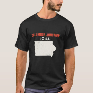 T-shirt Columbus Junction Iowa USA State America Travel Io