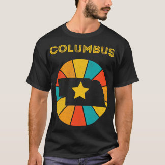 T-shirt Columbus Nebraska Vintage Souvenir désorganisé 1