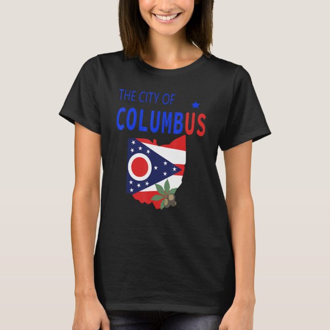T-shirt Columbus Ohio City Italian Pride (Devant)
