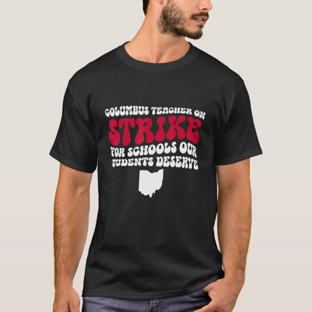 T-shirt Columbus Ohio École Enseignants Grève OH Enseignan (Devant)