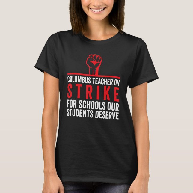 T-shirt Columbus Ohio School Teachers Grève OH Teacher 1 (Devant)