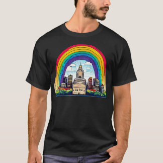 T-shirt Columbus Rainbow