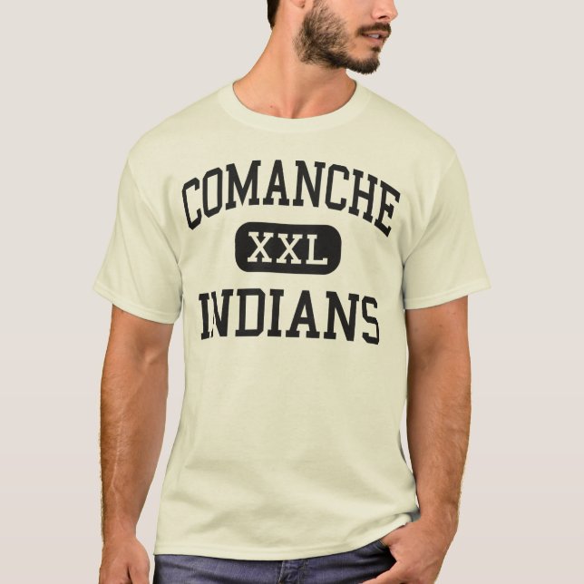 T-shirt Comanche - Indiens - lycée - Comanche le Texas (Devant)