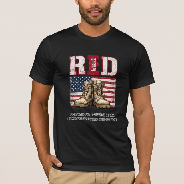 T-Shirt Combat Boots vendredi RED  (Devant)