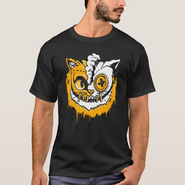 T-shirt Combat de chat OG jaune orteil 1s correspondant (Devant)