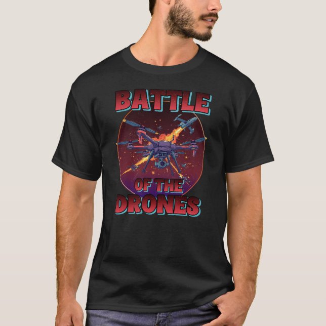 T-SHIRT COMBAT DE DRONES (Devant)