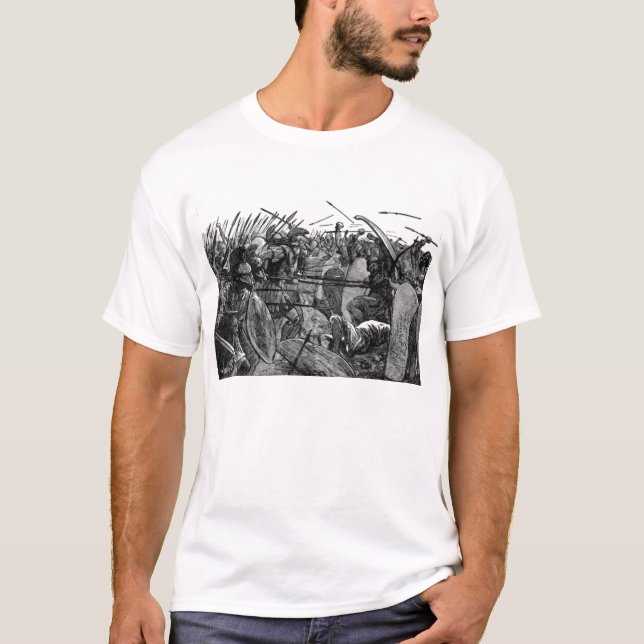 T-shirt Combat de guerrier (Devant)