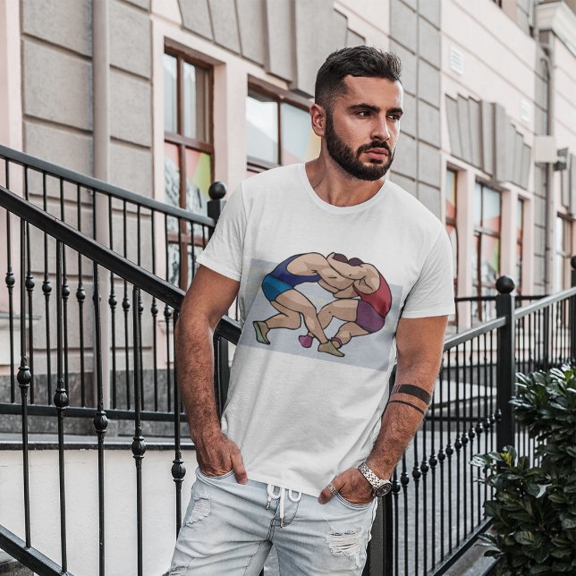 T-shirt Combat de lutte (Créateur téléchargé)