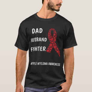 T-shirt Combat de père de mari myélome multiple
