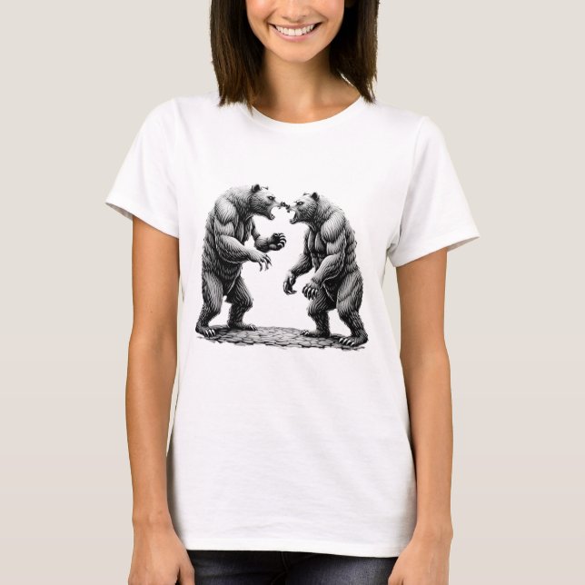 T-shirt combat d'ours (Devant)