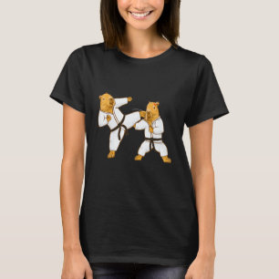 T-shirt Combat drôle de capybara Arts martiaux Karaté MMA 