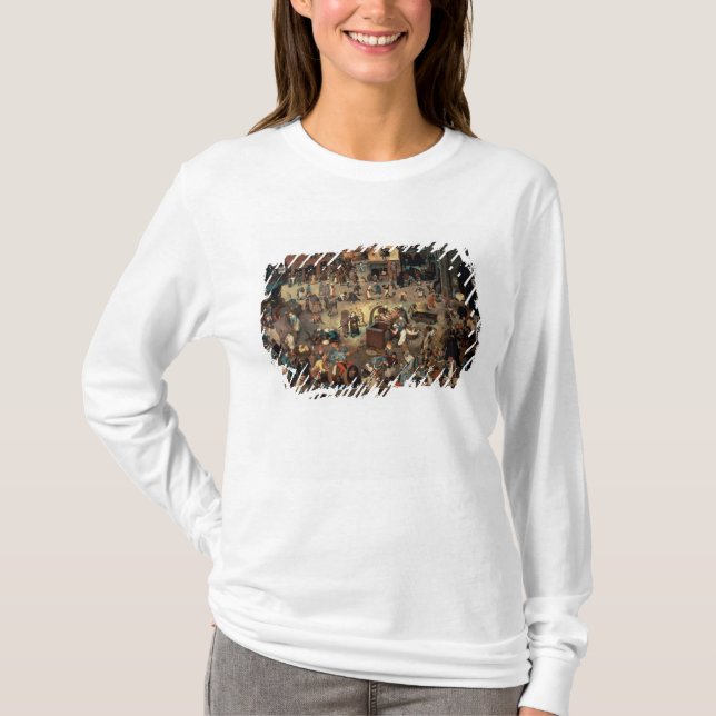 T-shirt Combat entre le carnaval et prêté, 1559 (Devant)