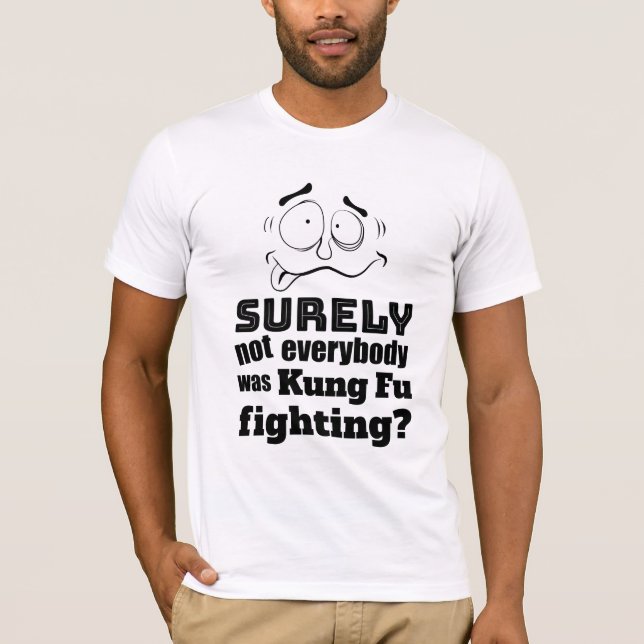 T-shirt Combat fou de Kung Fu de plaisanterie de papa de (Devant)