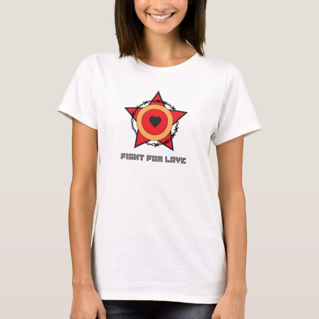 T-SHIRT COMBAT POUR L'AMOUR (Devant)