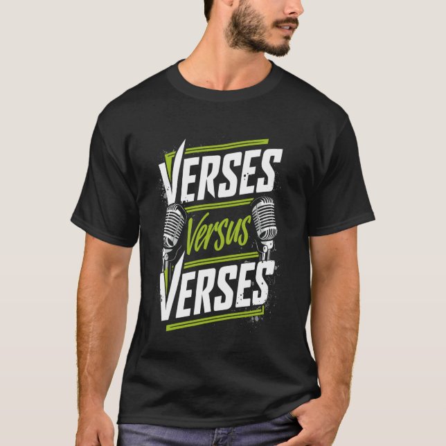 T-shirt Combat Rap Freestyle Rap Concours Bataille Rappe (Devant)