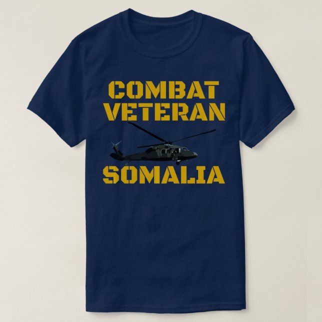 T-shirt Combat vétéran Mogadiscio Somalie Opération Restor (Design devant)