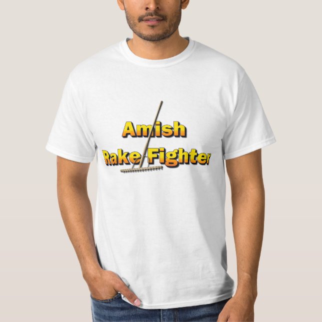 T-shirt Combattant amish de râteau (Devant)