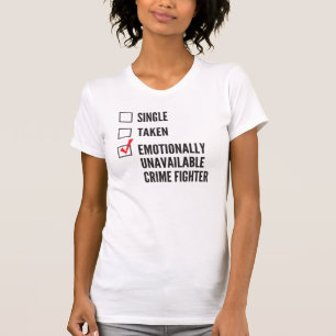 T-shirt Combattant avec émotion indisponible de crime