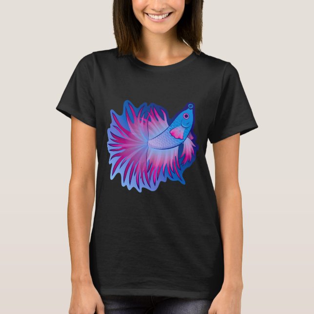 T-shirt Combattant bleu pétillant (Devant)
