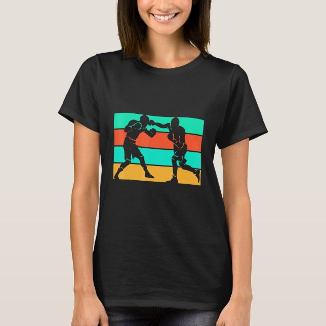 T-shirt Combattant de Boxe Rétro (Devant)