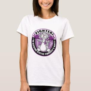 T-shirt Combattant de chat de mucoviscidose