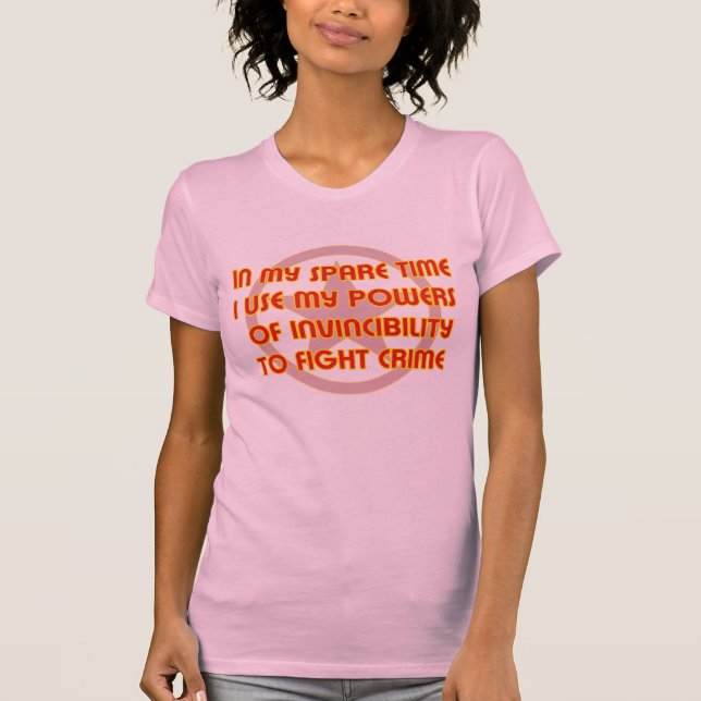T-shirt Combattant de crime (Devant)