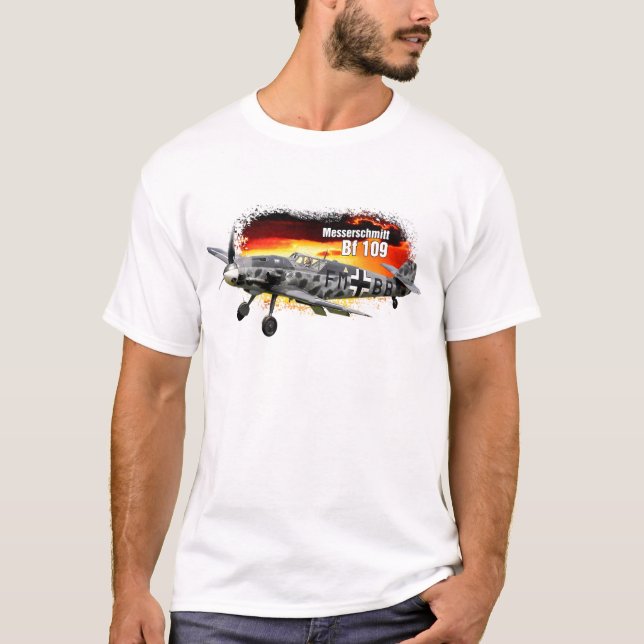 T-shirt Combattant de FB 109 Messerschmitt 2ÈME GUERRE (Devant)