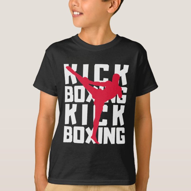 T-shirt Combattant de kickboxing (Devant)