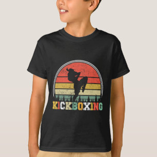 T-shirt Combattant de kickboxing vintage arts martiaux A