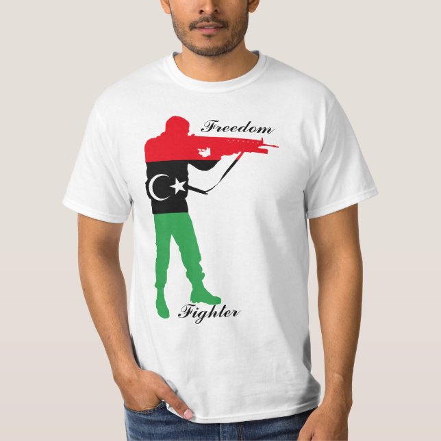 T-shirt Combattant de liberté de la Libye (Devant)